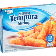 Great Value Premium Tempura Shrimp with Soy Dipping Sauce, 12 count, 10.2 oz