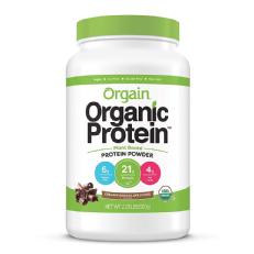 Orgain Organic Plant Based Protein Powder, Creamy Chocolate Fudge - Vegan, Low Net Carbs, Non Dairy, Gluten Free, Lactose Free, No Sugar Added, Soy Free, Kosher, 2.03 Pound (Packaging May Vary)