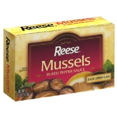 Reese Mussels in Red Pepper Sauce, 4 oz