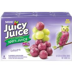 Juicy Juice Grape 100% Juice, 6.75 fl oz, 8 count
