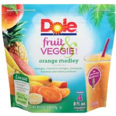 Dole Frozen Fruit & Veggie Blends Orange Medley Smoothies, 16 oz