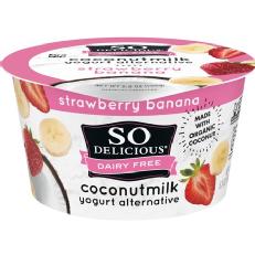 So Delicious Dairy Free Strawberry Banana Coconutmilk Yogurt, 5.3 Oz.