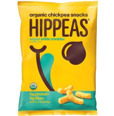 Chickpea Puffs + Vegan White Cheddar | 1.5 ounce, 12 count | Vegan, Gluten-Free, Crunchy, Protein Snacks