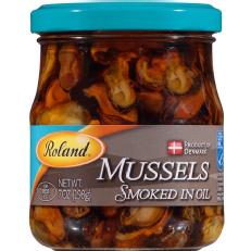 Roland Mussels Smoked in Oil, 7 oz